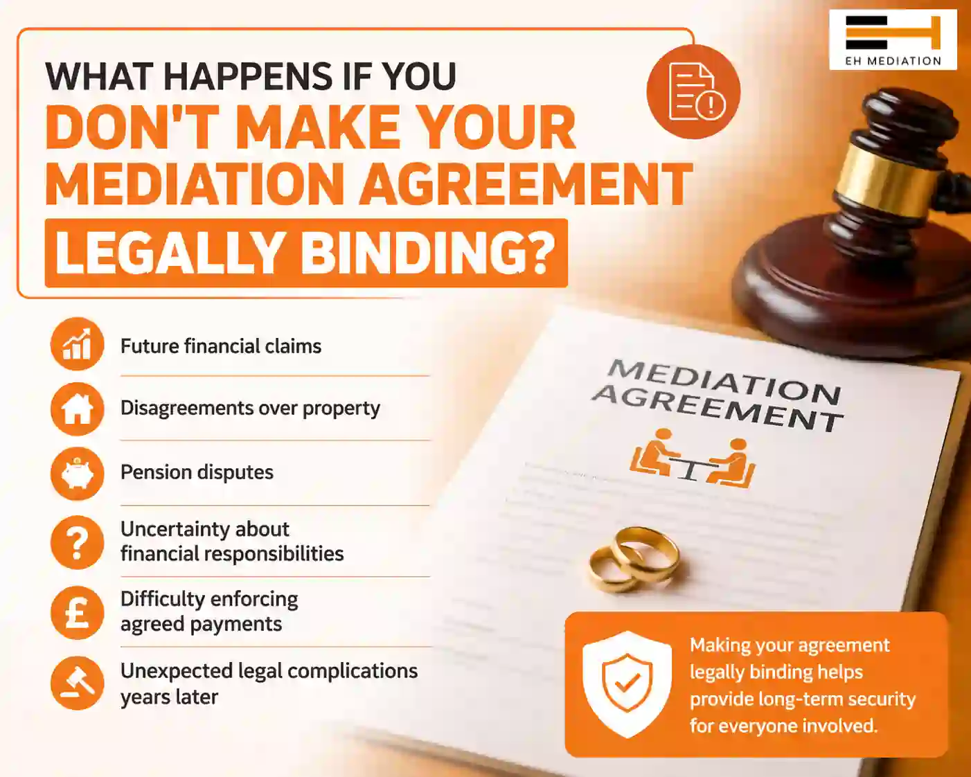 What Happens If You Don't Make Your Mediation Agreement Legally Binding Shrewsbury?